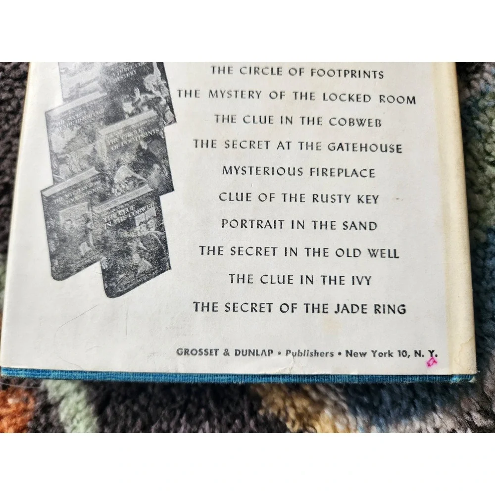 1959 Nancy Drew‎ The Password to Larkspur Lane HC w/ Dust Jacket Blue Tweed VG